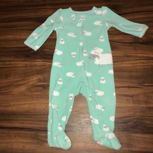 Mint green zip up sleeper